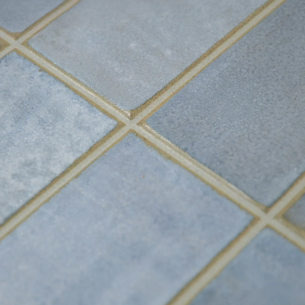 Carrelage céramique Provence bleu Mistral Barrette 32x62,5 cm - Détail des joints et finition