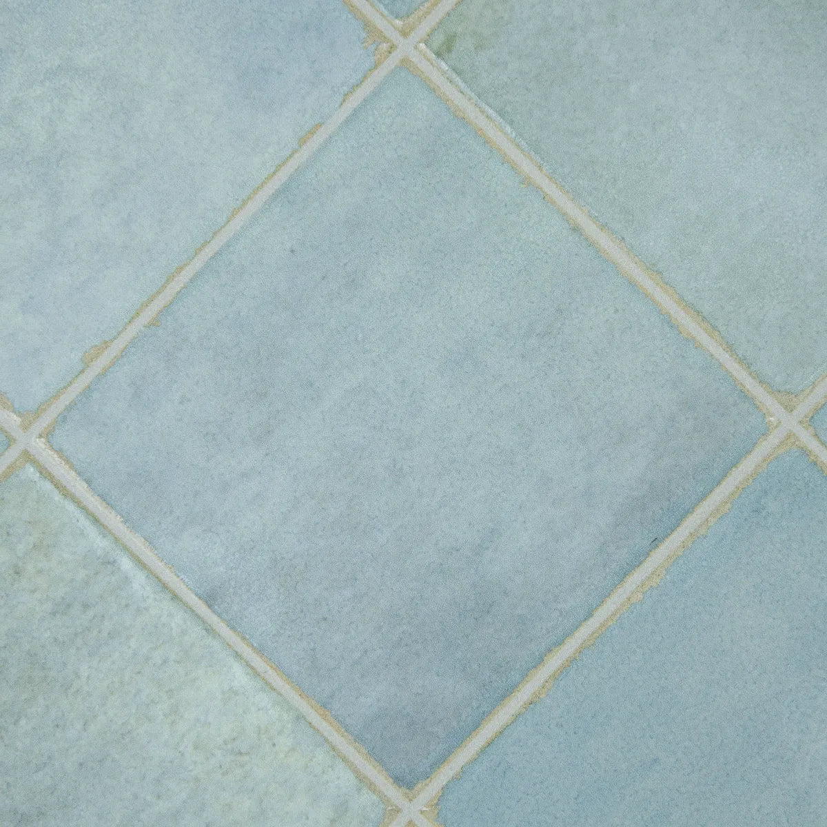 Carrelage céramique Provence bleu-vert Calanque carré 10x10 cm - Texture et matière de surface