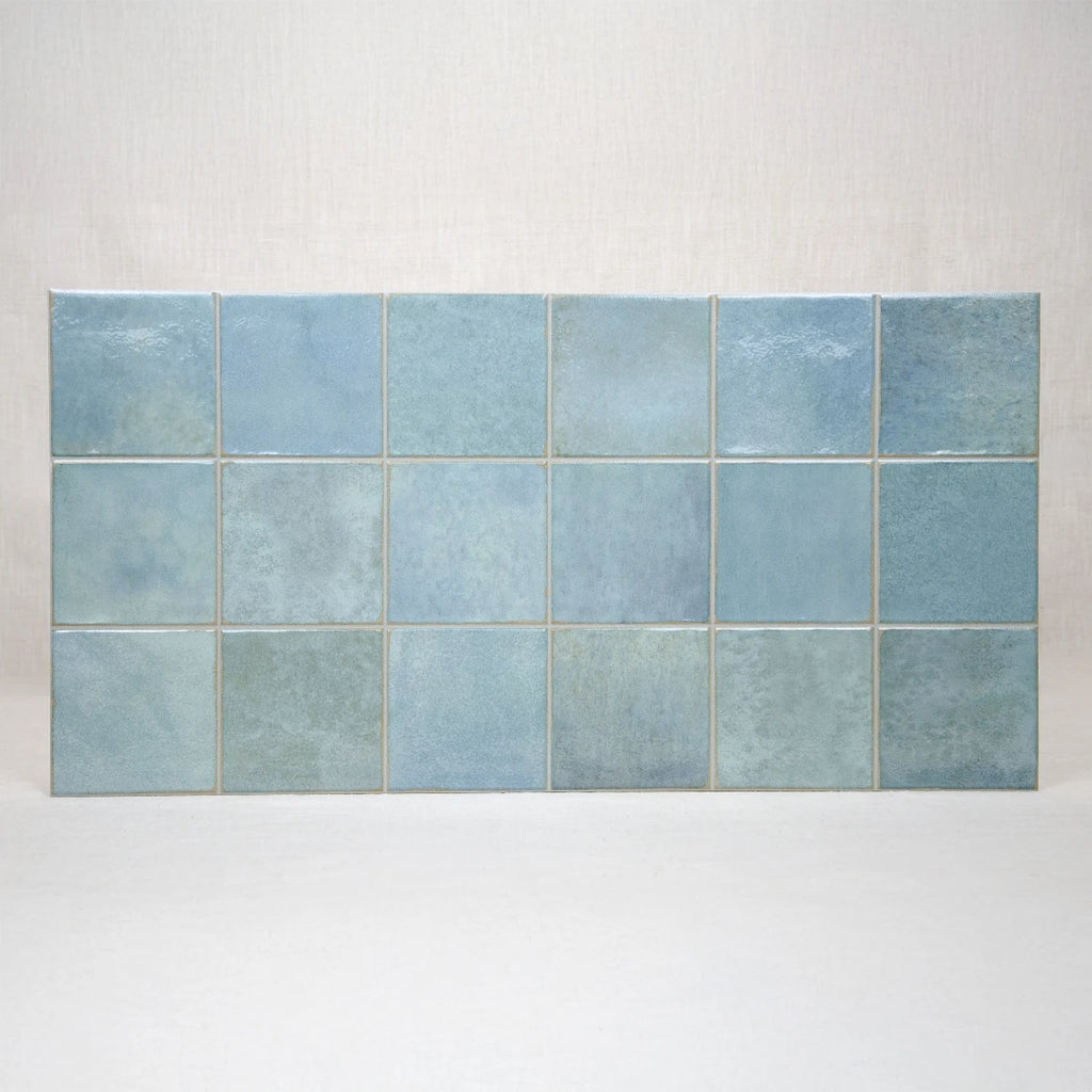Carrelage céramique Provence bleu-vert Calanque carré 10x10 cm - Vue d'ensemble du produit