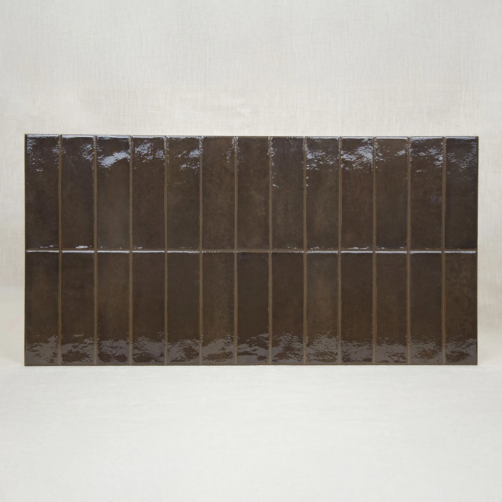 Carrelage céramique Provence marron CHOCO Barrette 32x62,5 cm