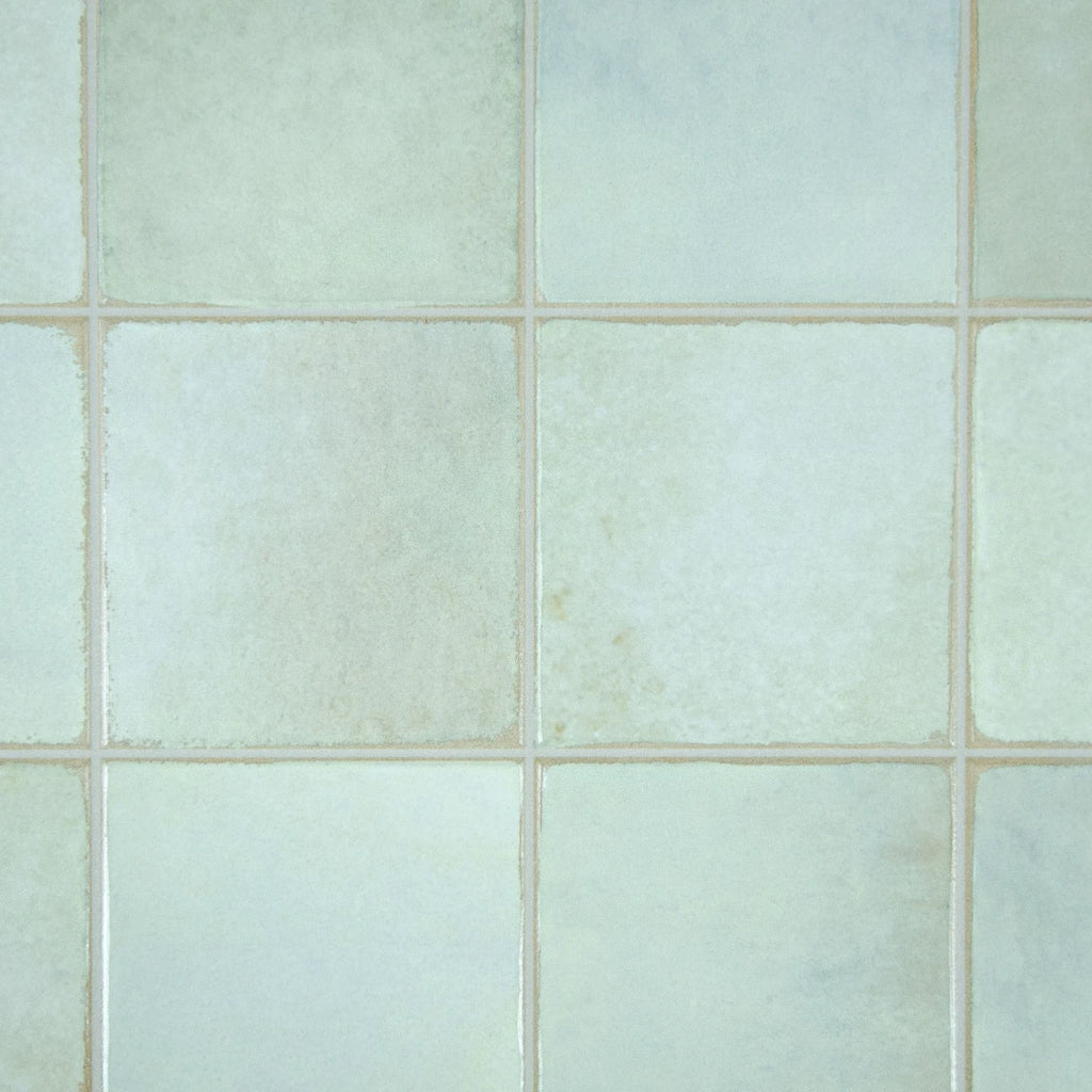 Carrelage céramique Provence sauge carré 10x10 cm - Zoom détail surface