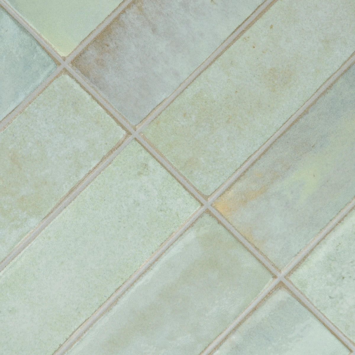 Carrelage céramique Provence sauge Calisson Barrette 32x62,5 cm - Texture et matière de surface