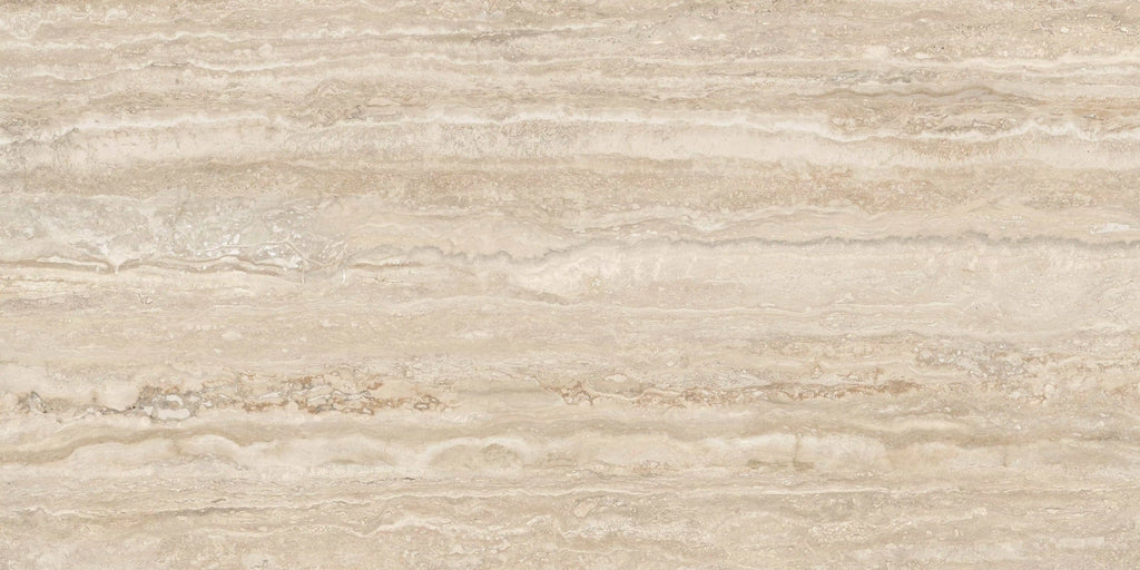 zoom sur le carrelage effet travertin variante 3