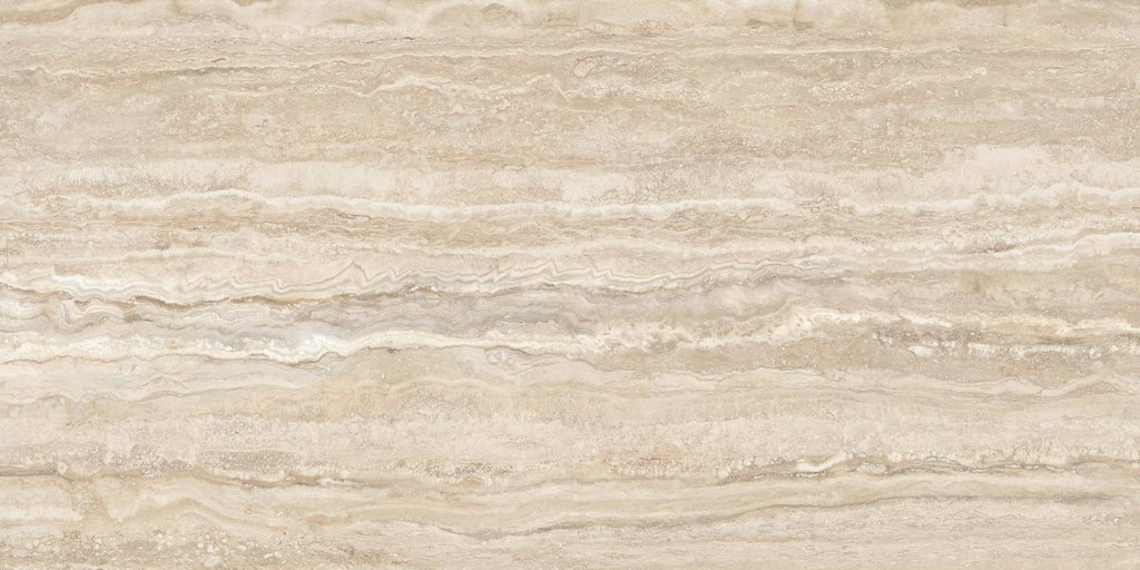 zoom sur le carrelage effet travertin variante 2
