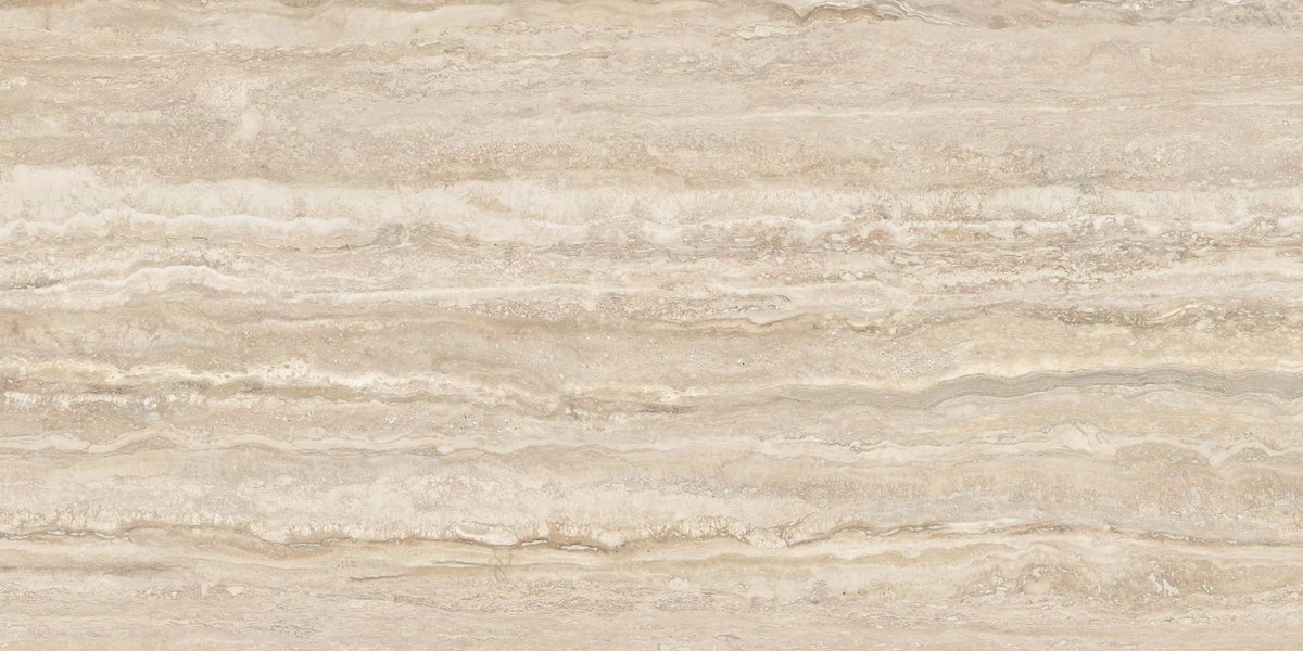 zoom sur le carrelage effet travertin variante 5