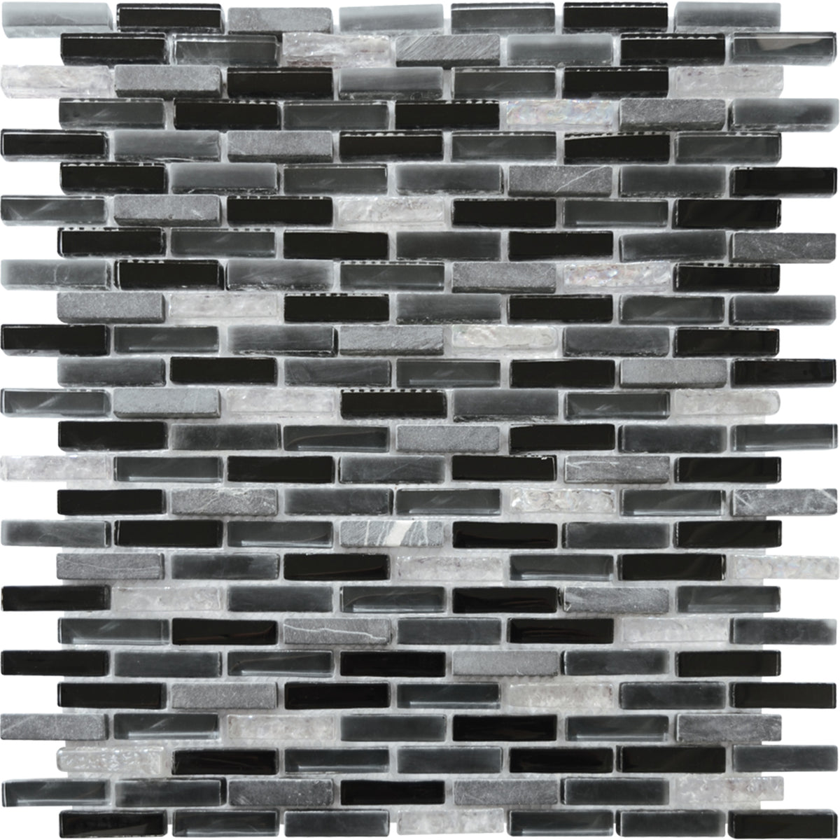 Mosaïque micro briquette noire - Casa Linea Home