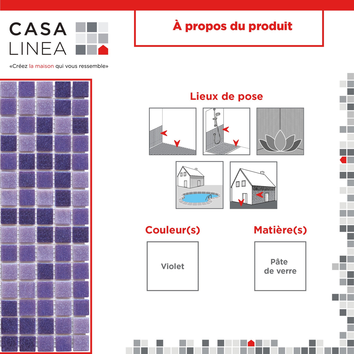 Mosaique lavande