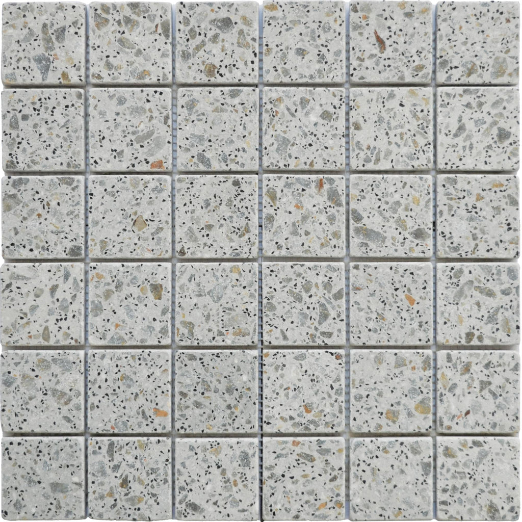 Mosaïque terrazzo light grey