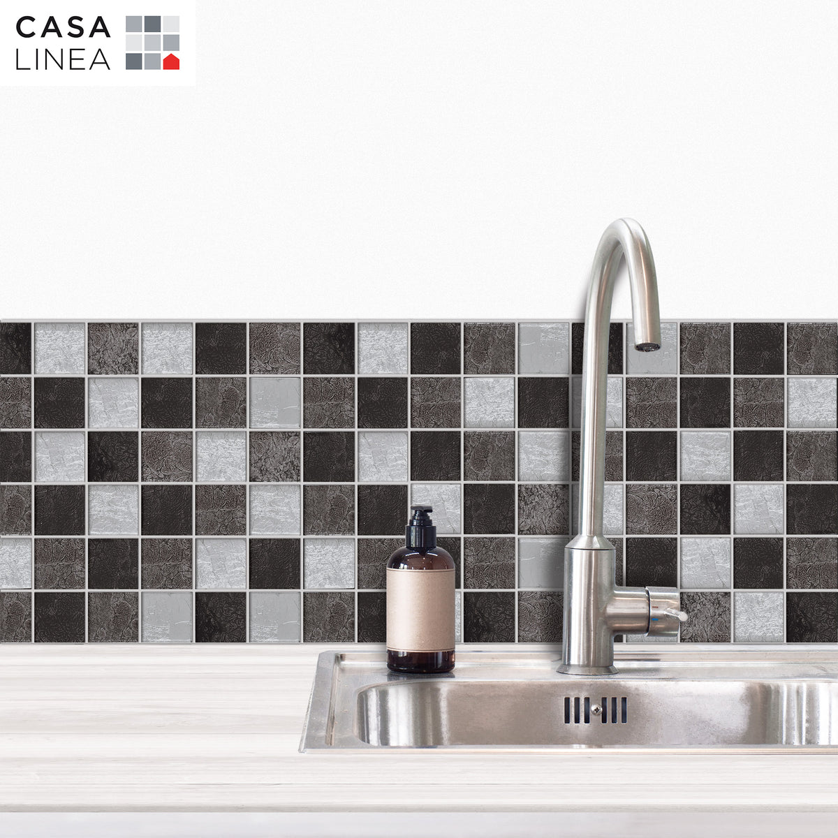 Mosaïque les sublimes silver black grand format