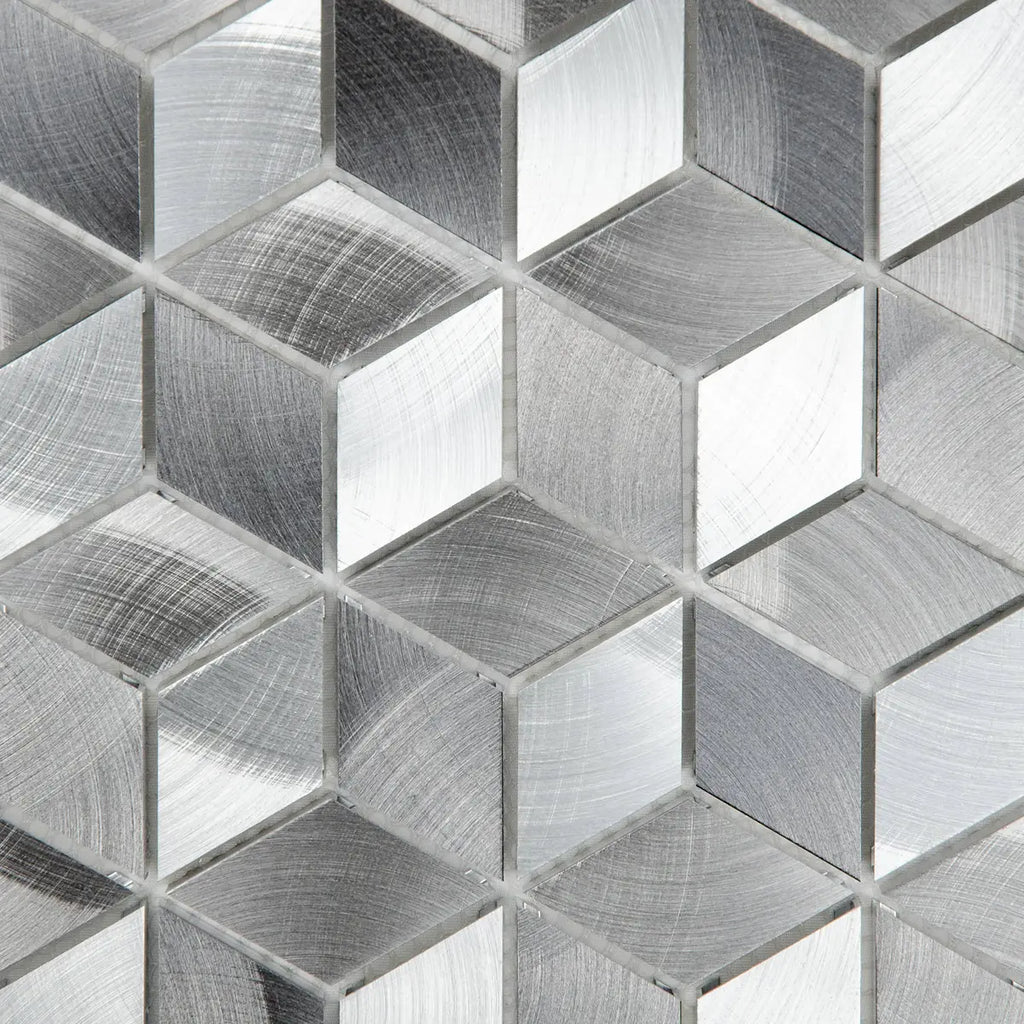 Mosaique hexagone mix gris