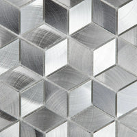 Mosaique hexagone mix gris