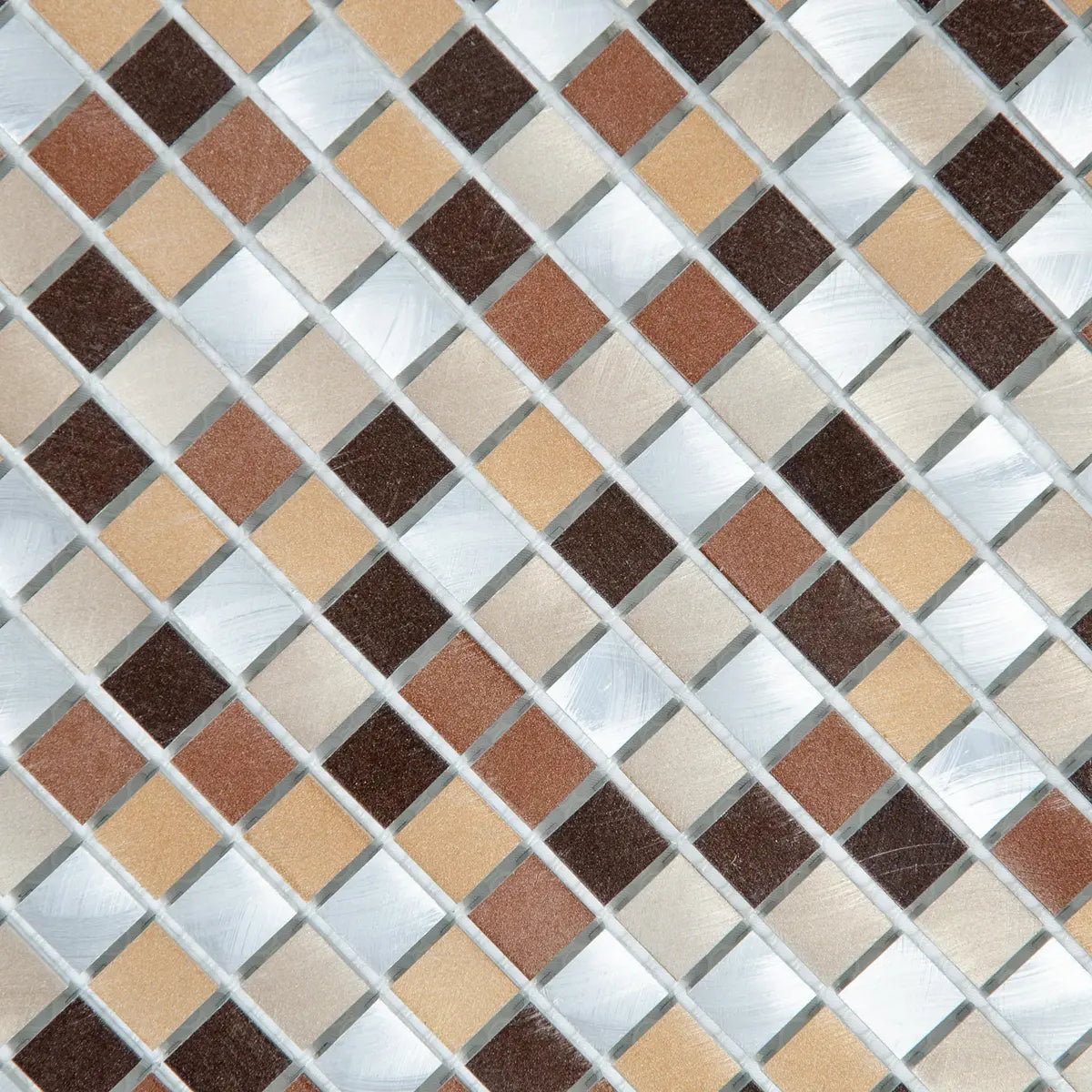 Mosaïque en aluminium marron gris nylon perspective