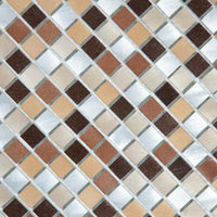 Mosaïque en aluminium marron gris nylon perspective