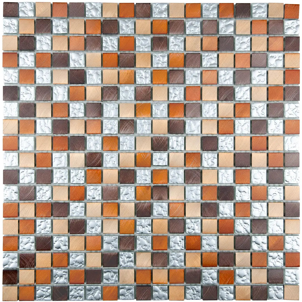 Mosaique verralu martele marron