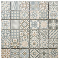 Mosaïque en céramique couleur