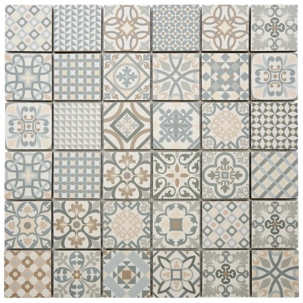 Mosaïque en céramique couleur