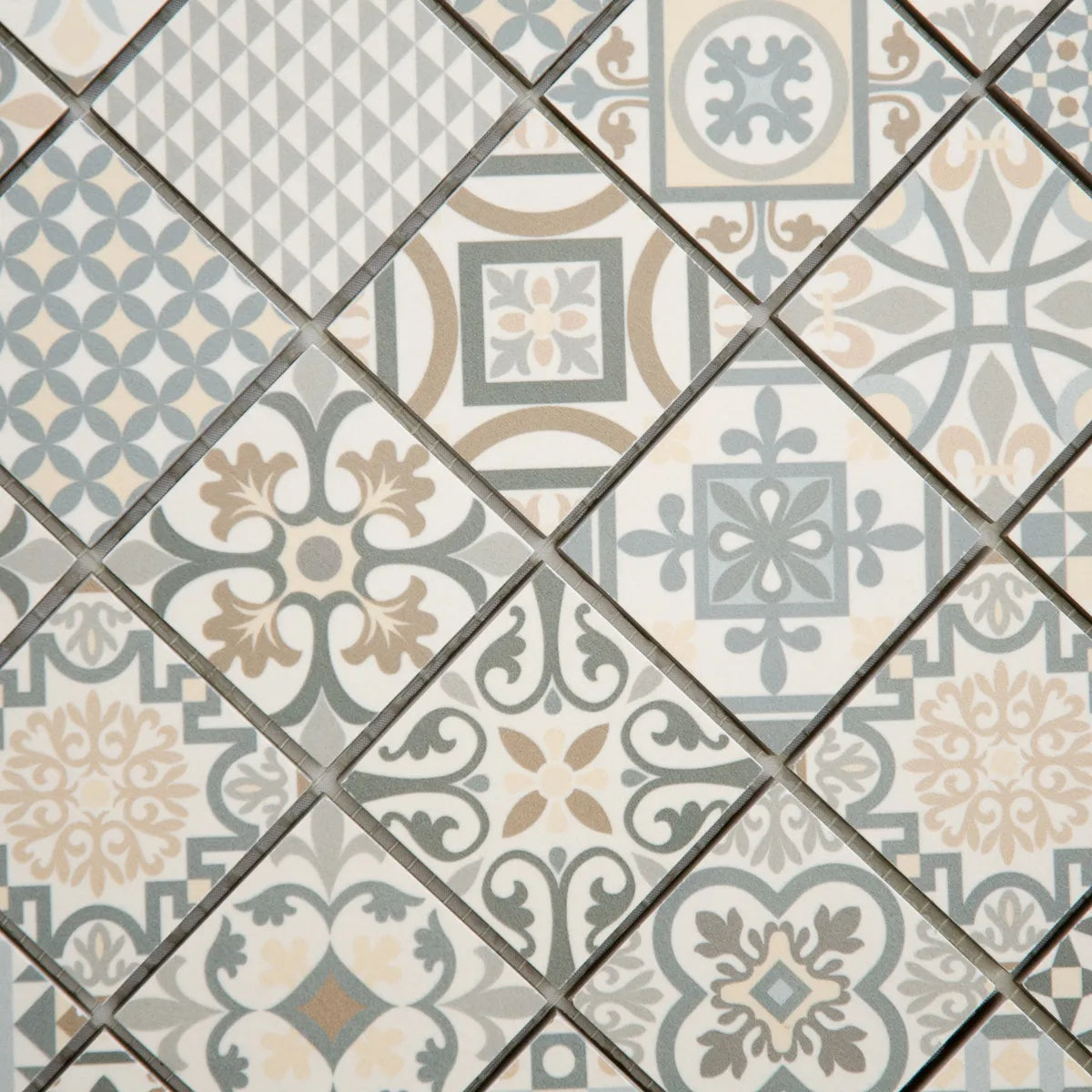 Mosaïque en céramique couleur perspective