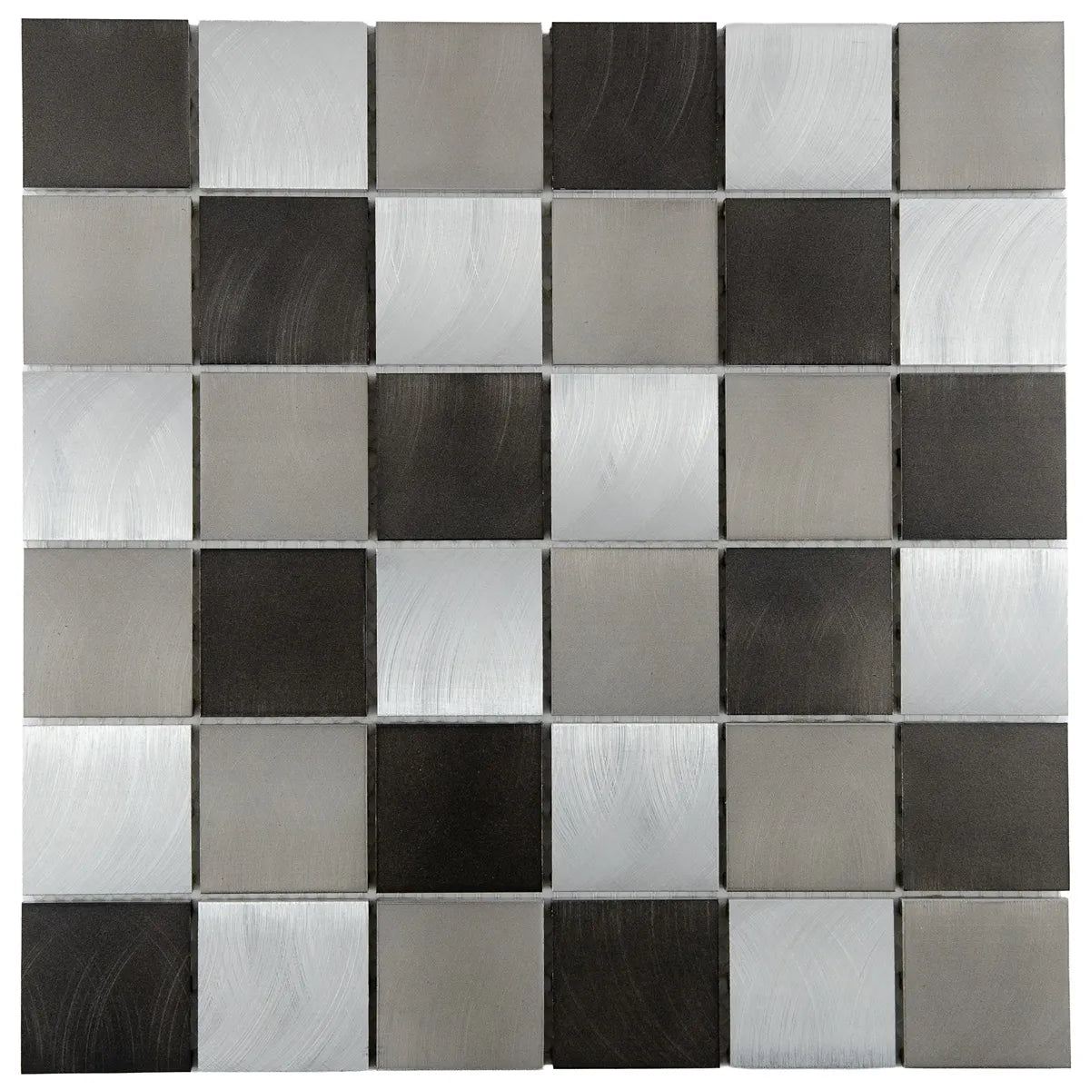 Mosaique carre gris noir