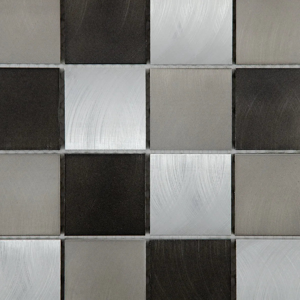 Mosaique carre gris noir