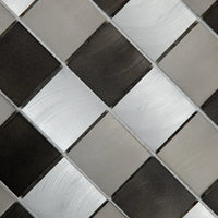 Mosaique carre gris noir