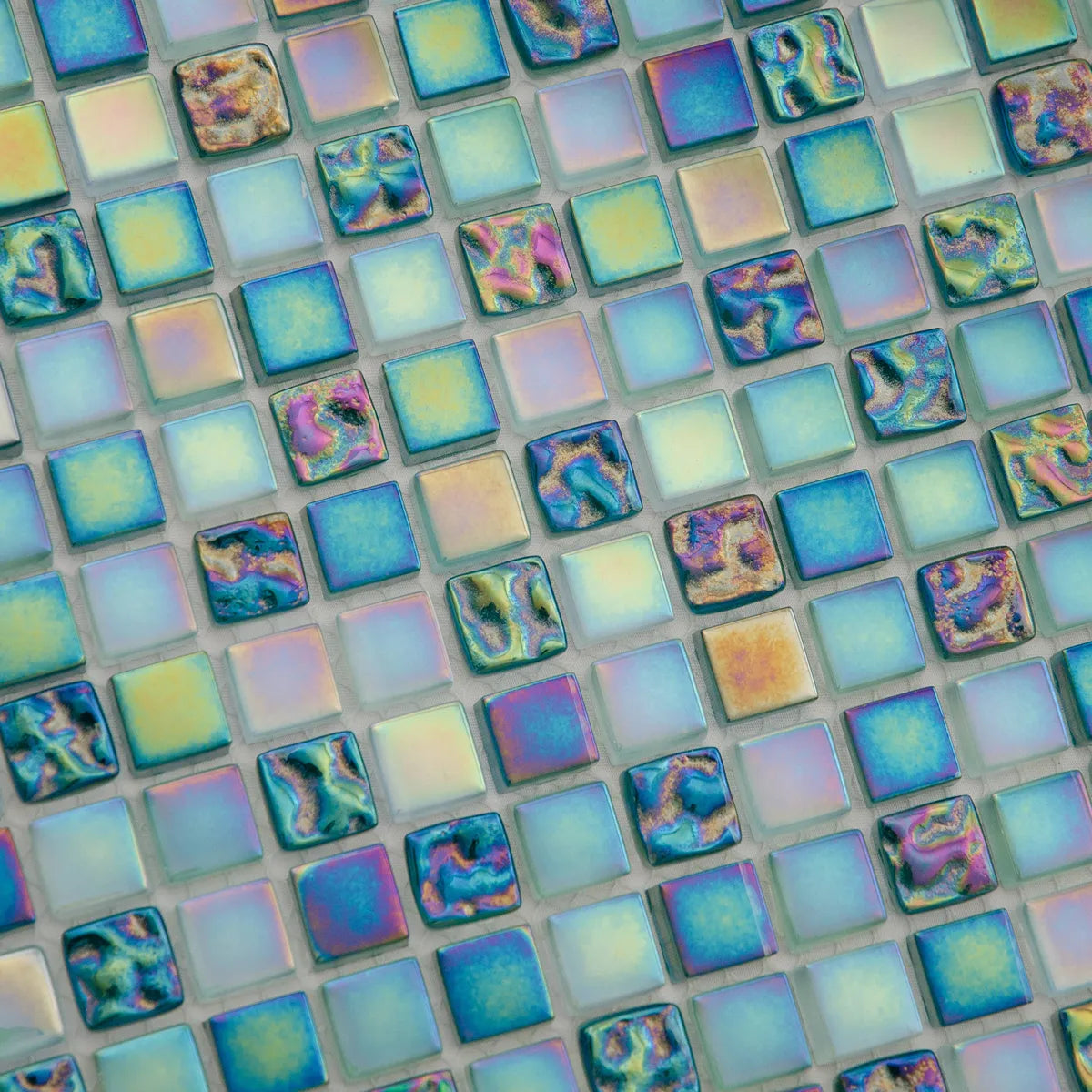 Mosaïque nacre vert haut zoomé