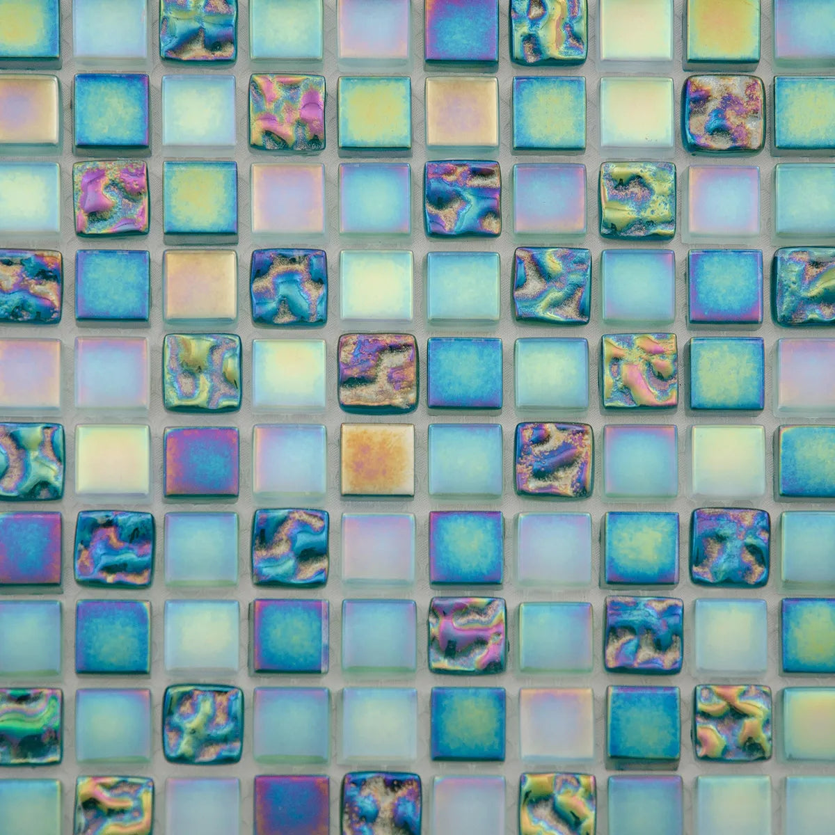 Mosaïque nacre vert zoomé