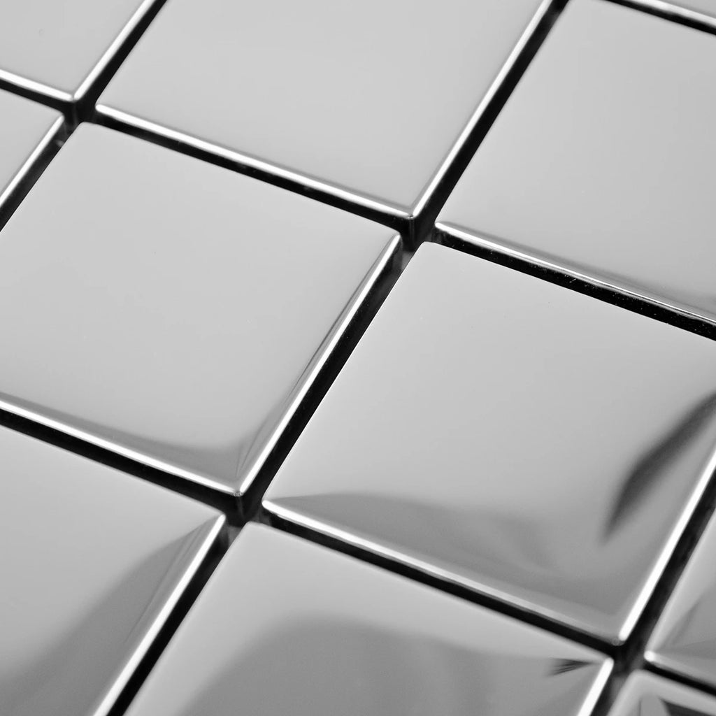 Mosaique tendances grand carre chrome