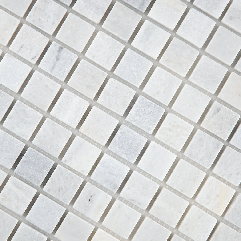 Mosaïque en marbre gris détails