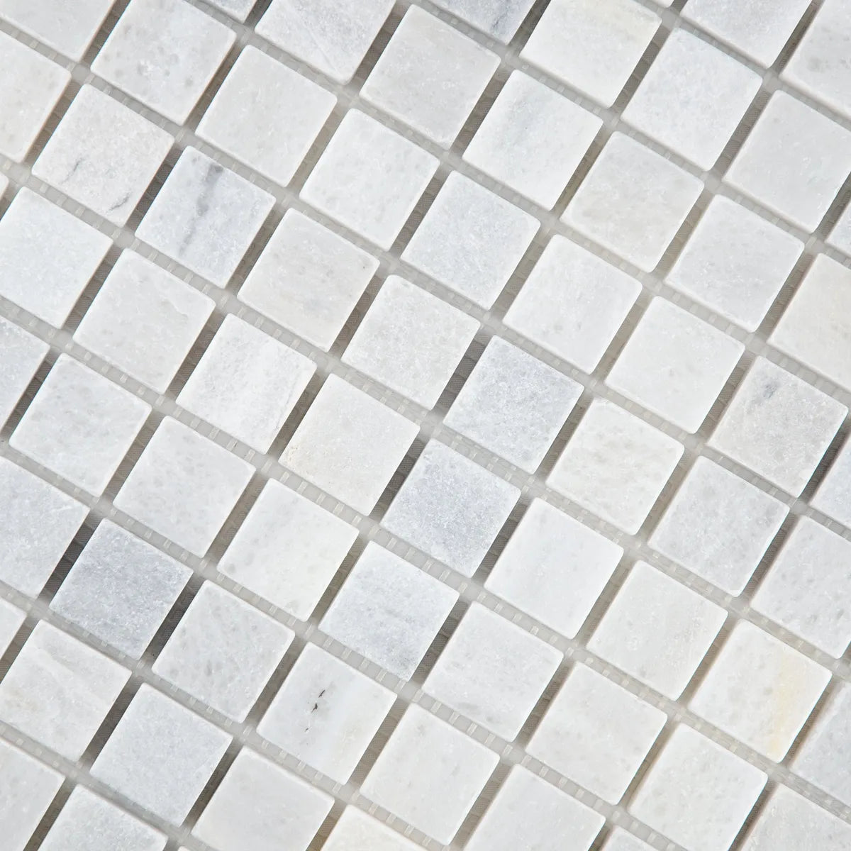 Mosaïque en marbre gris détails