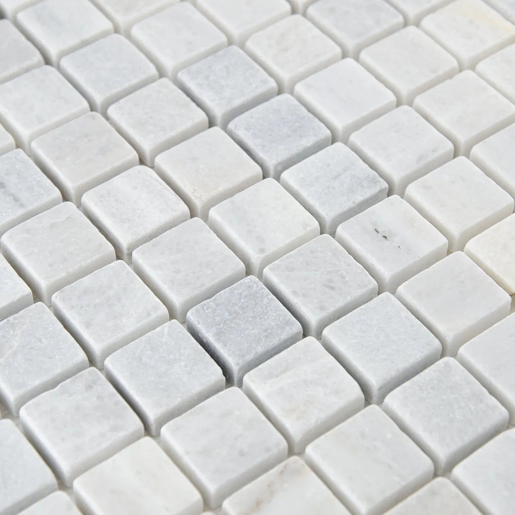 Mosaïque en marbre gris perspective