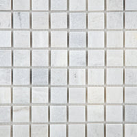Mosaïque en marbre gris zoomé