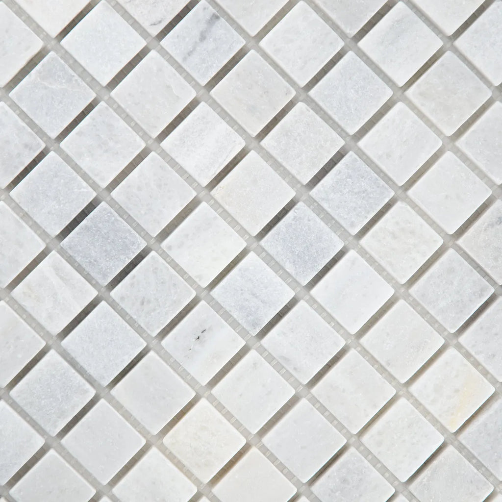 Mosaïque en marbre gris vue de haut