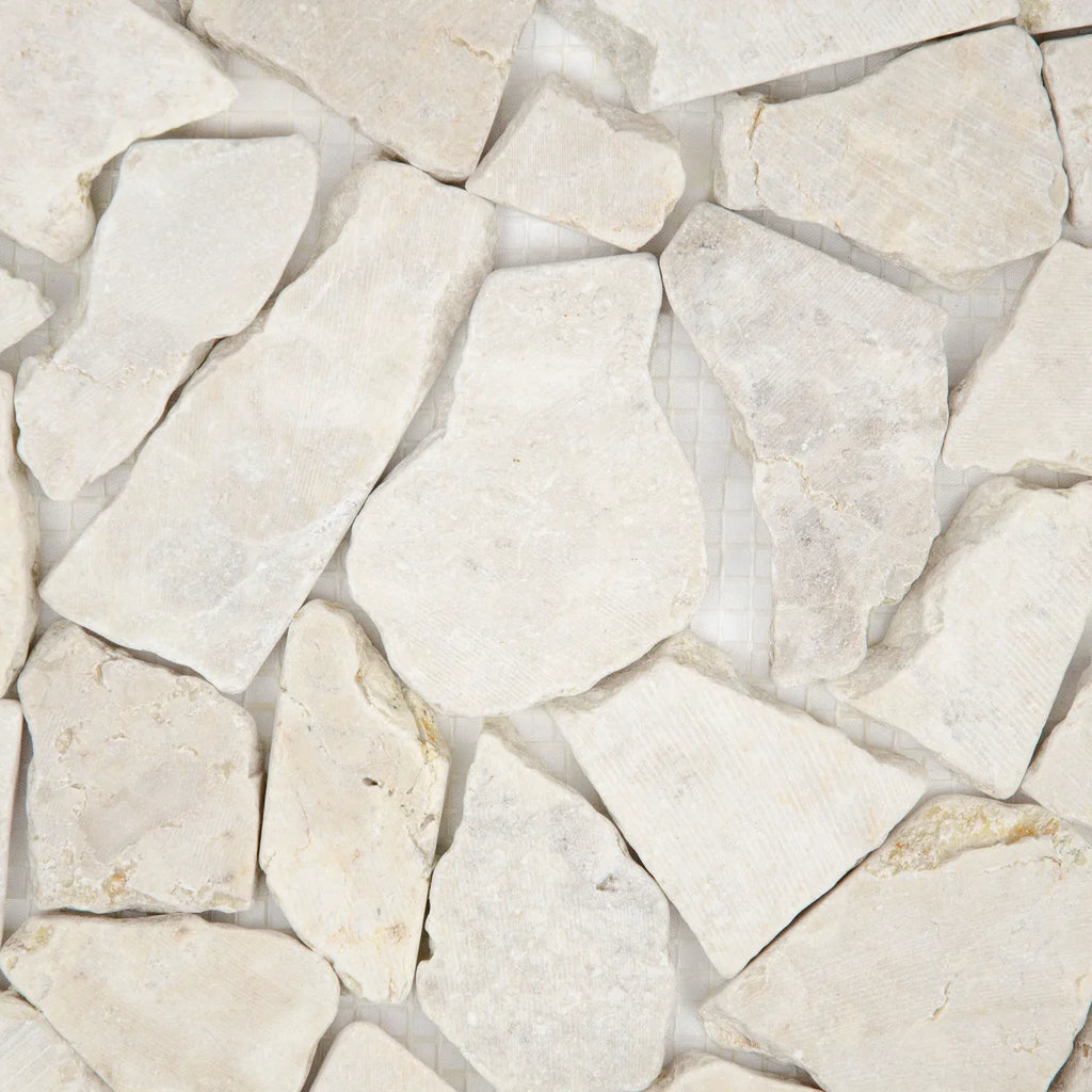 Détail carreaux palladien marbre crème mosaïque texture surface pierre