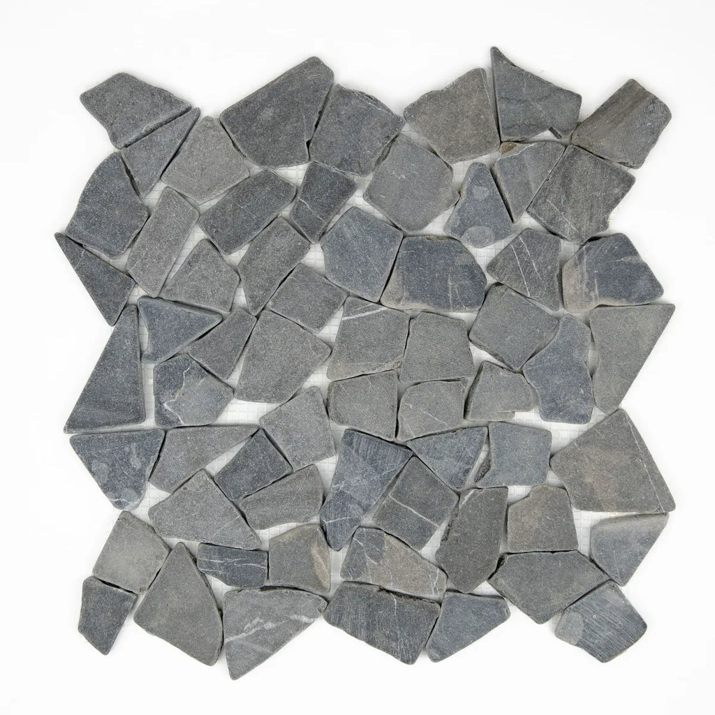 Mosaïque marbre palladien gris 30x30x0,9 cm vue principale