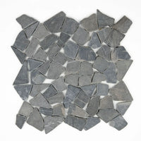 Mosaïque marbre palladien gris 30x30x0,9 cm vue principale