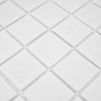 mosaïque pate de verre blanc zoom détail
