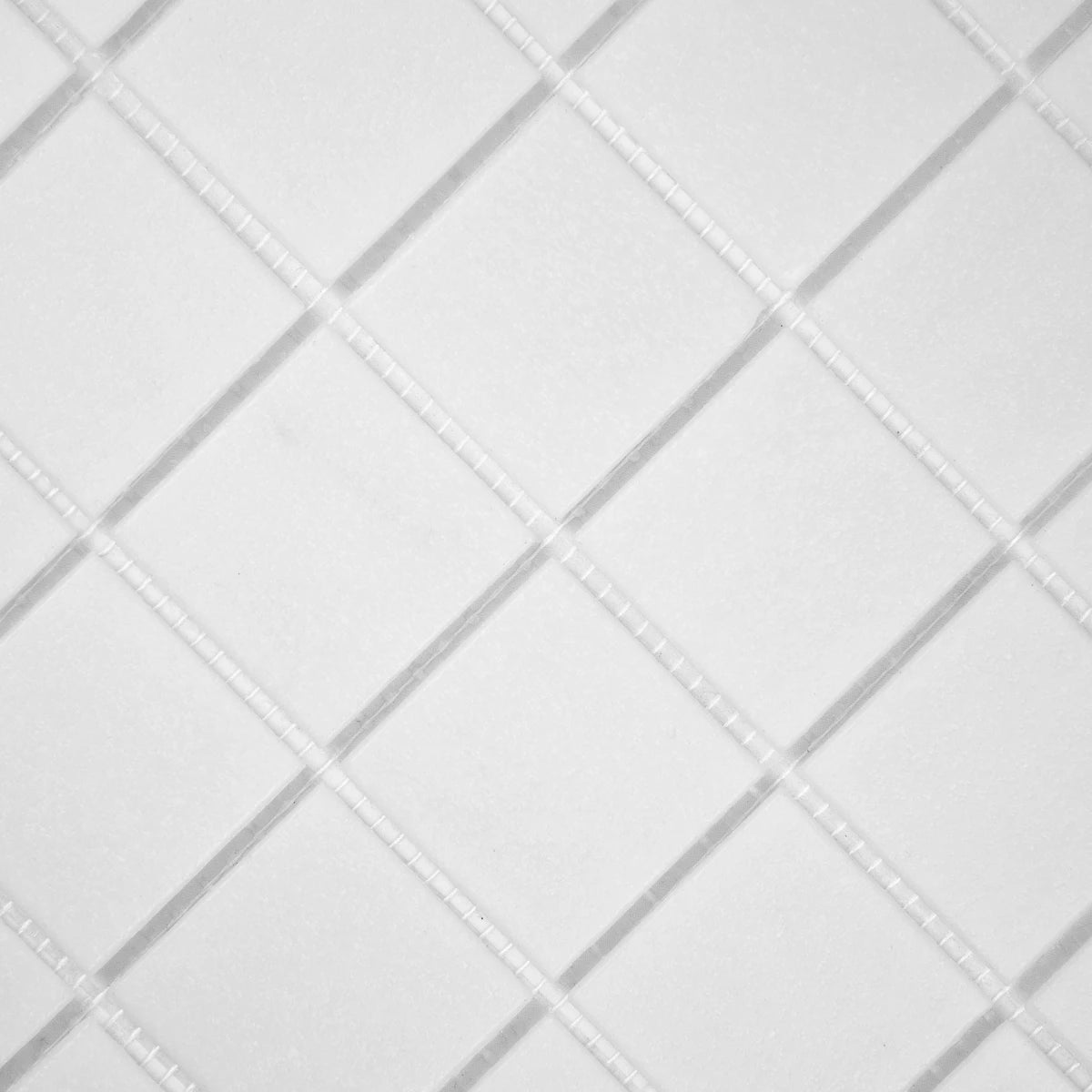 mosaïque pate de verre blanc zoom proche