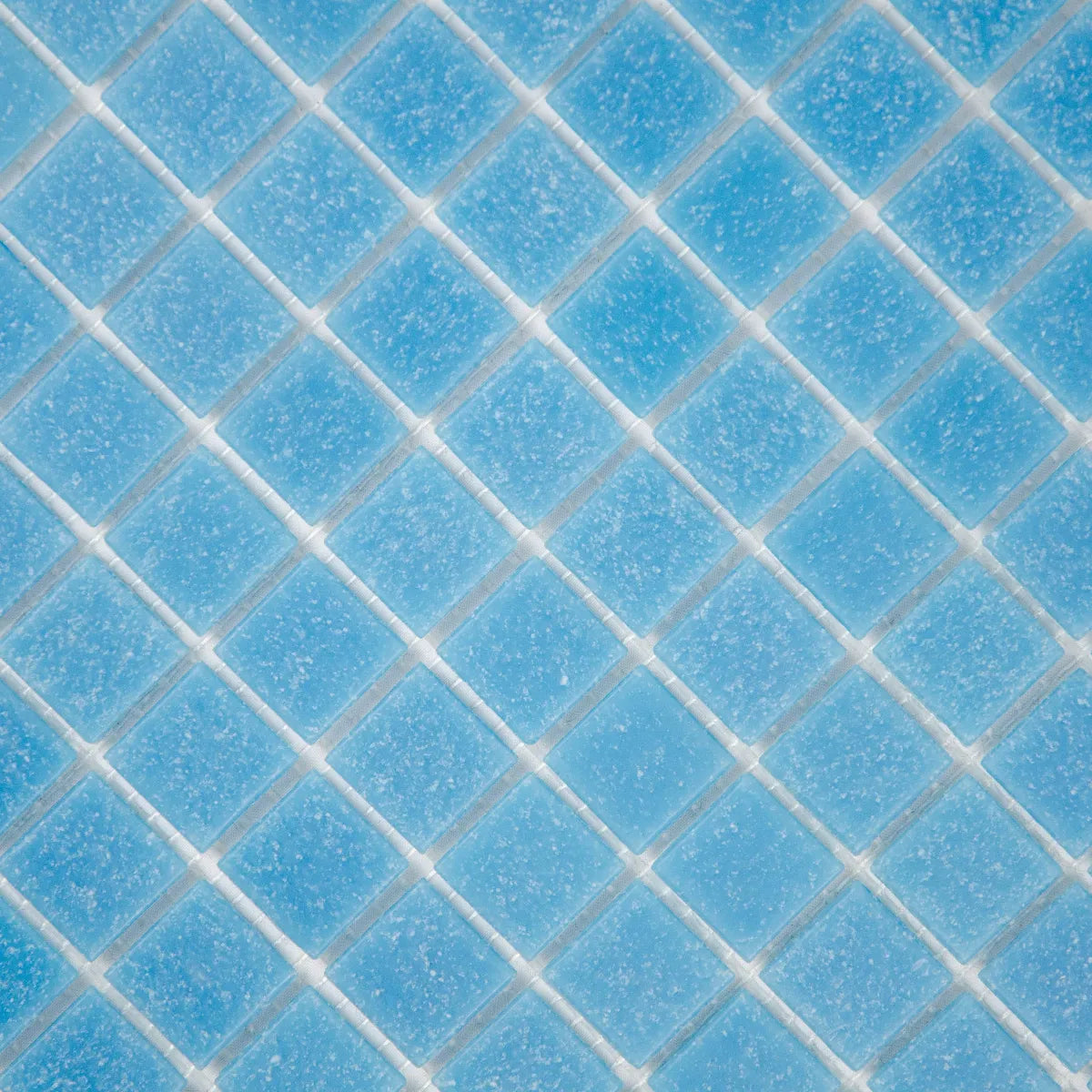 Détail joints pâte verre bleu mosaïque surface carreaux brillants