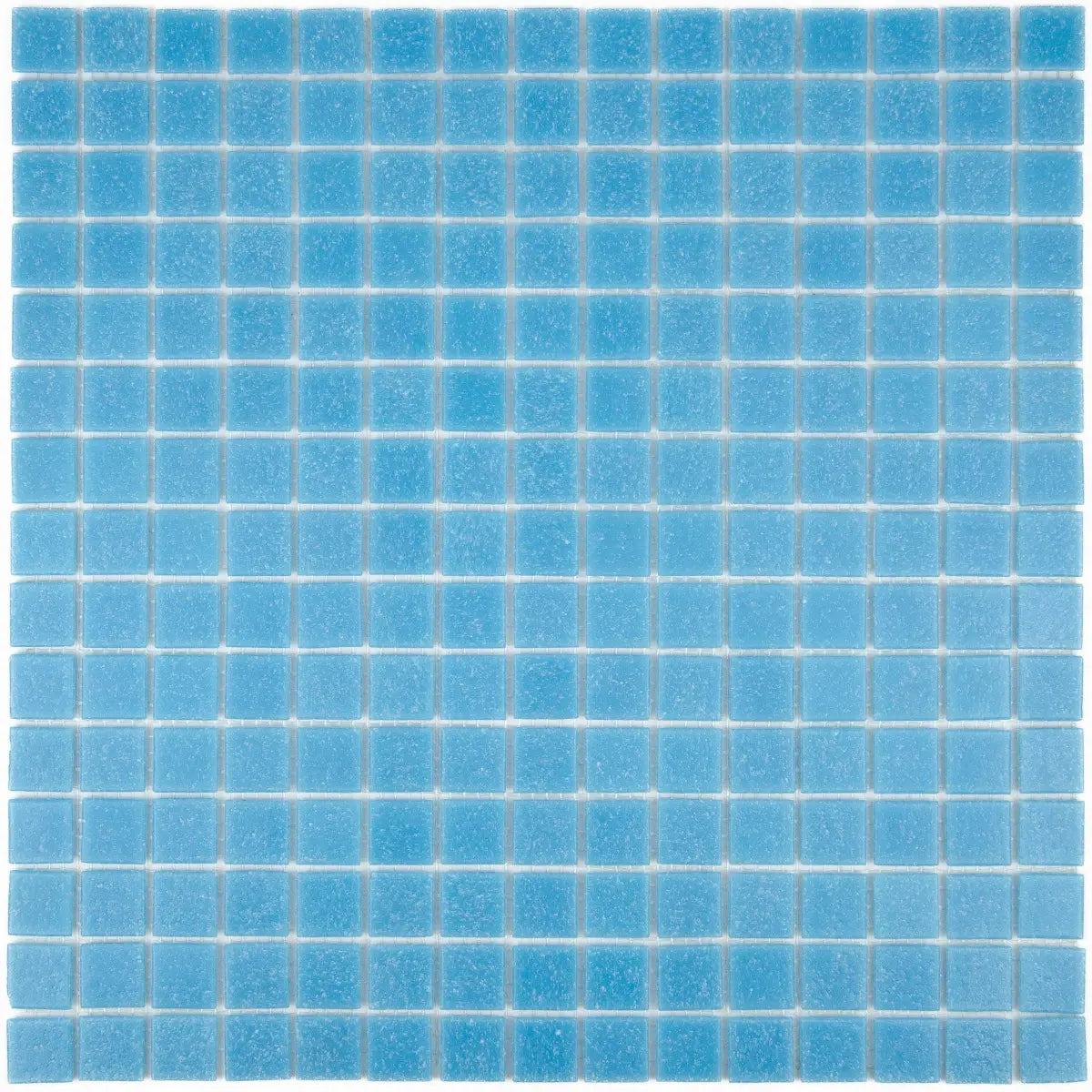Mosaïque pâte verre nylon bleu 2x2x0,38 cm carreaux vue principale