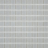 Mosaïque en pâte de verre grise sur trame nylon zoom