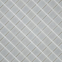 Mosaïque en pâte de verre grise sur trame nylon zoom perspective