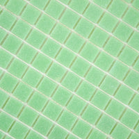 Mosaïque en pâte de verre vert clair haut