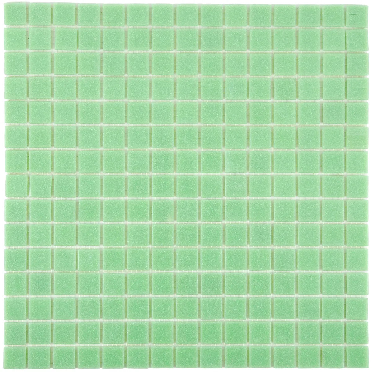 Mosaïque en pâte de verre vert clair 