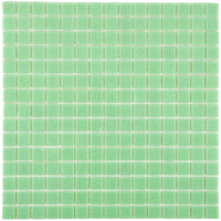 Mosaïque en pâte de verre vert clair 