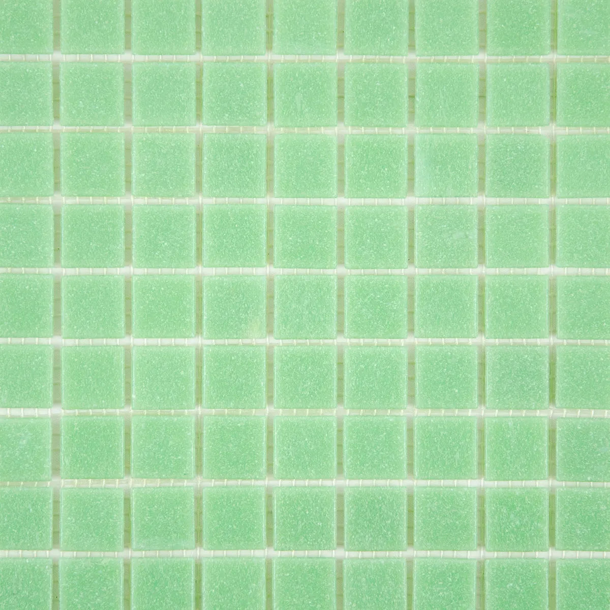 Mosaïque en pâte de verre vert clair zoomé
