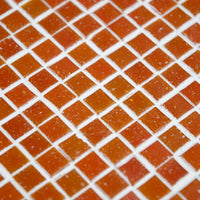 Mosaïque décoration rouge