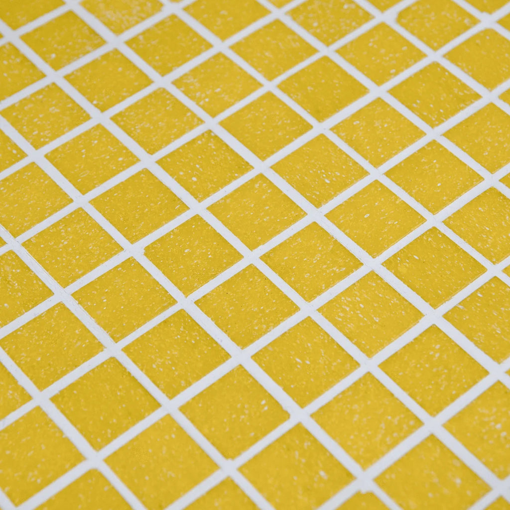 Mosaique decoration jaune papier