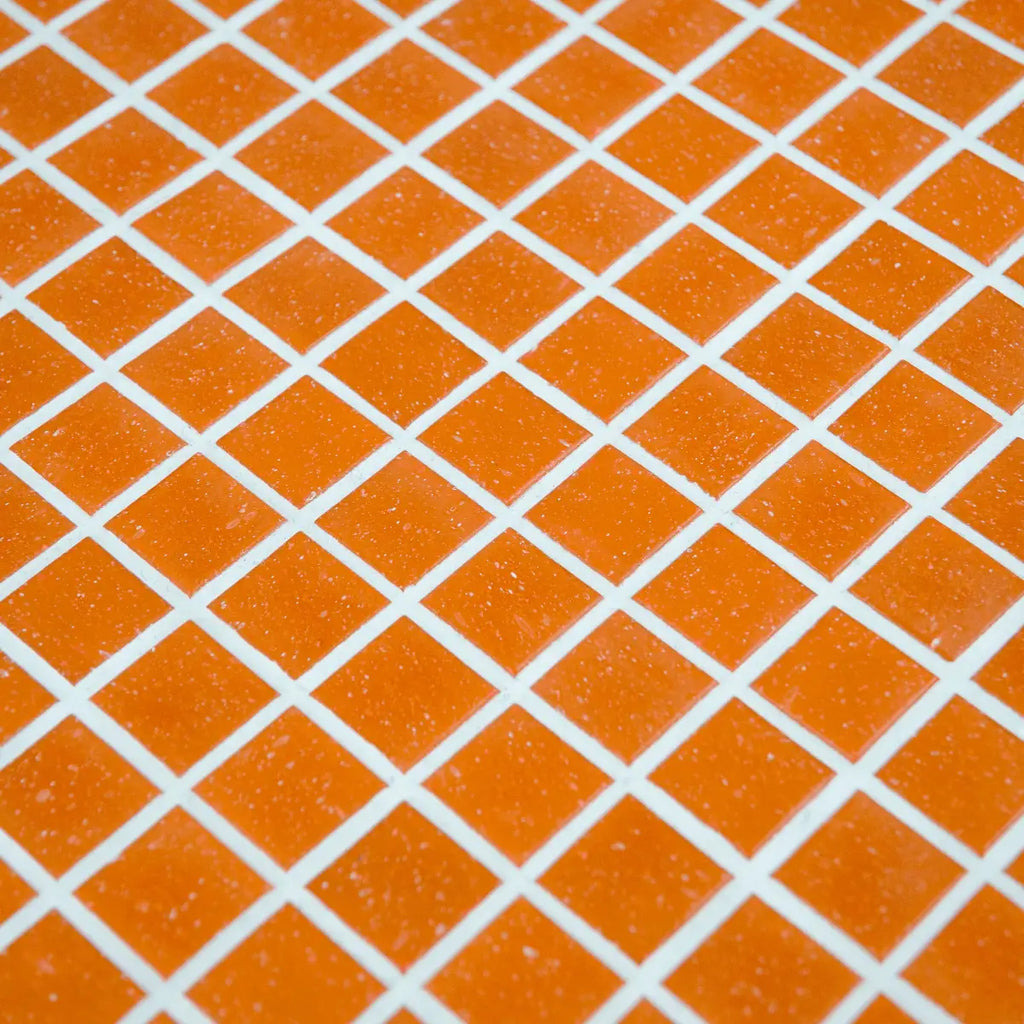 Mosaique decoration orange clair papier