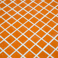 Mosaique decoration orange clair papier