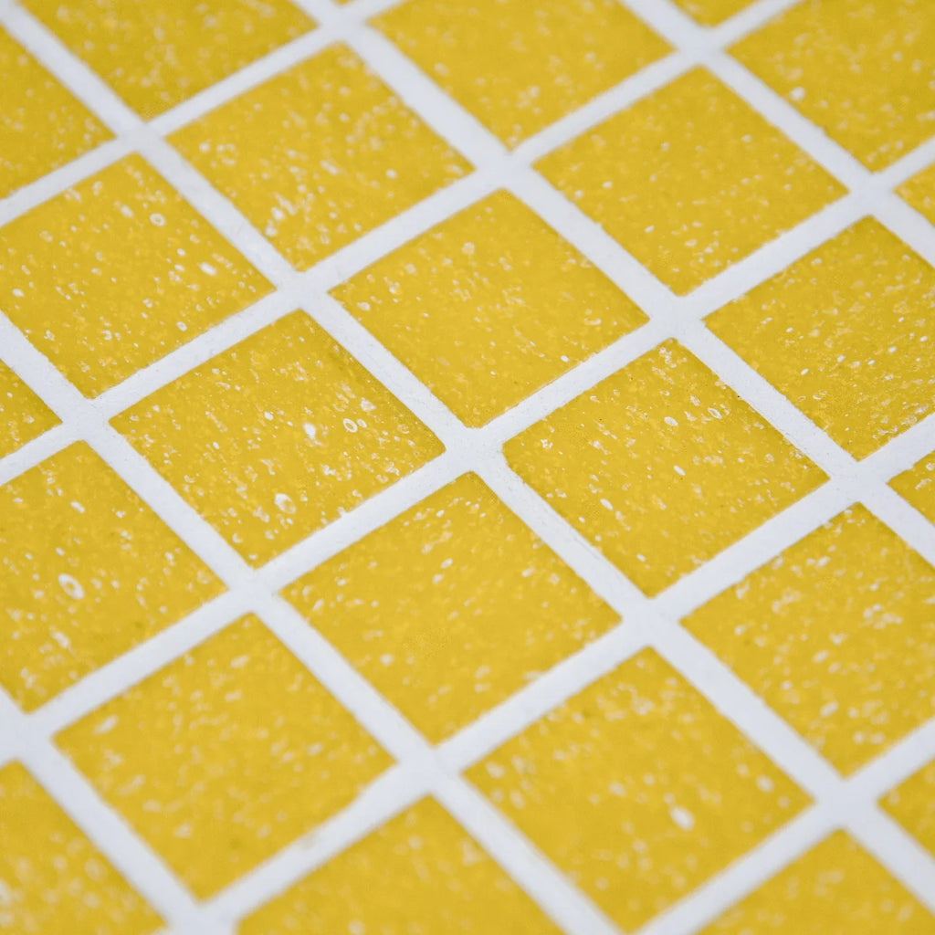 Mosaique decoration jaune papier